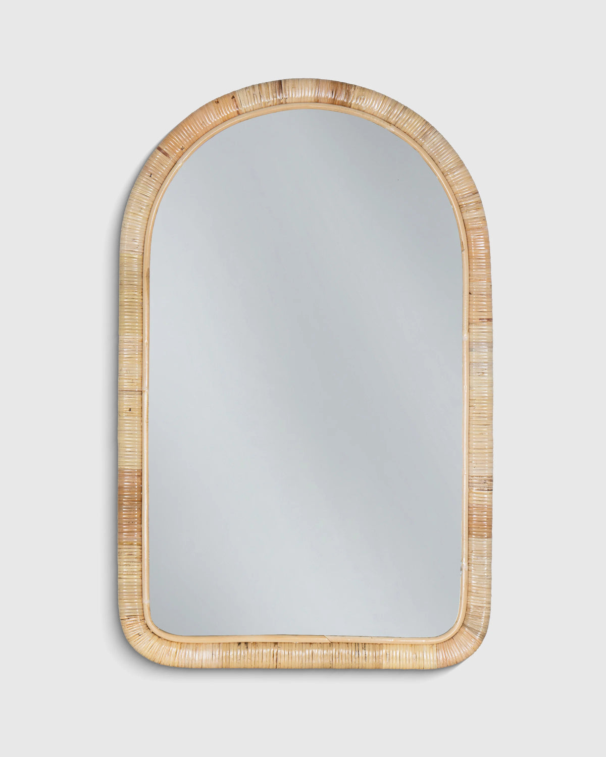 Rattan Arched Wall Mirror - One Size / Natural Main image