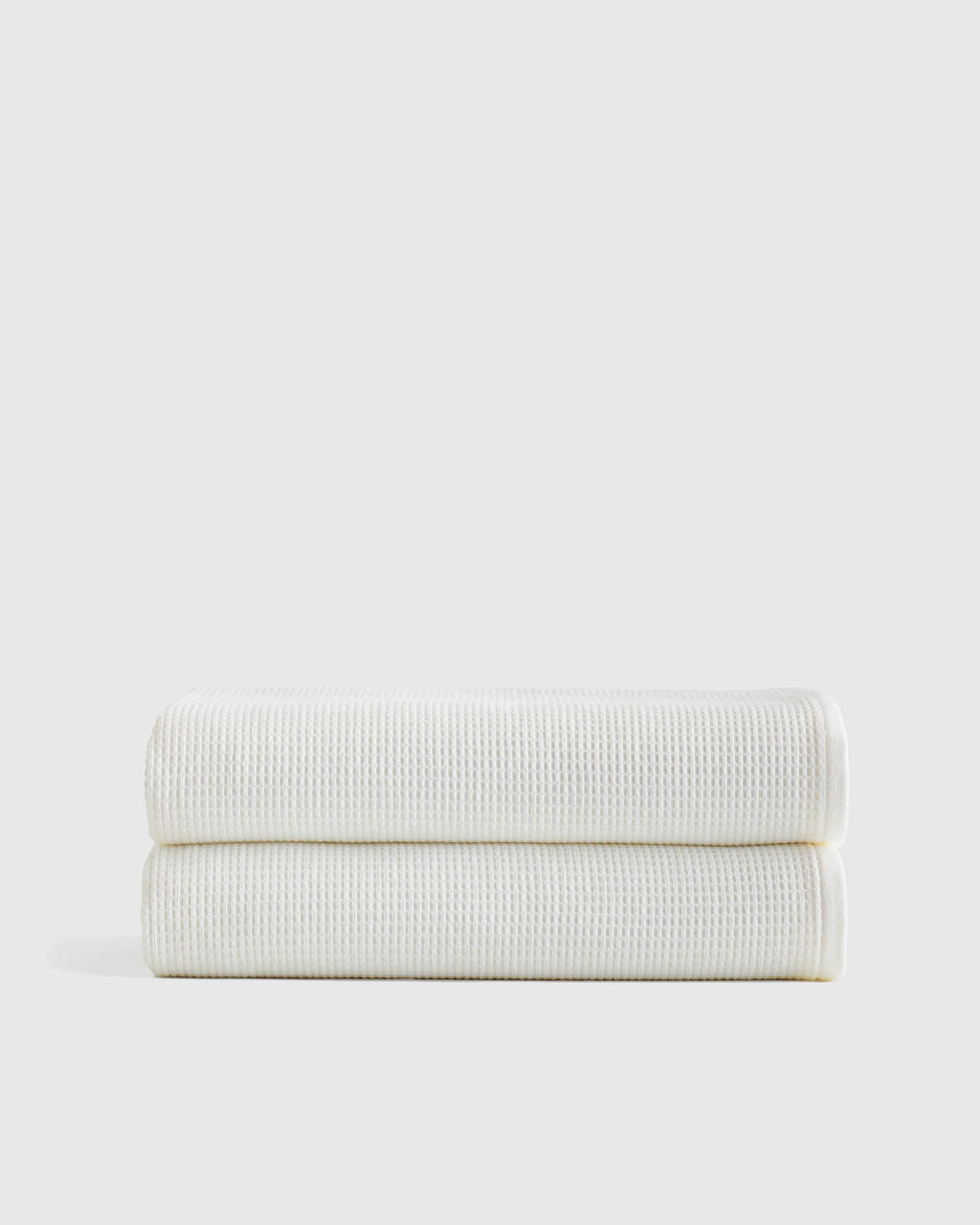 Turkish Waffle Terry Bath Sheet (Set of 2) - One Size / Ivory