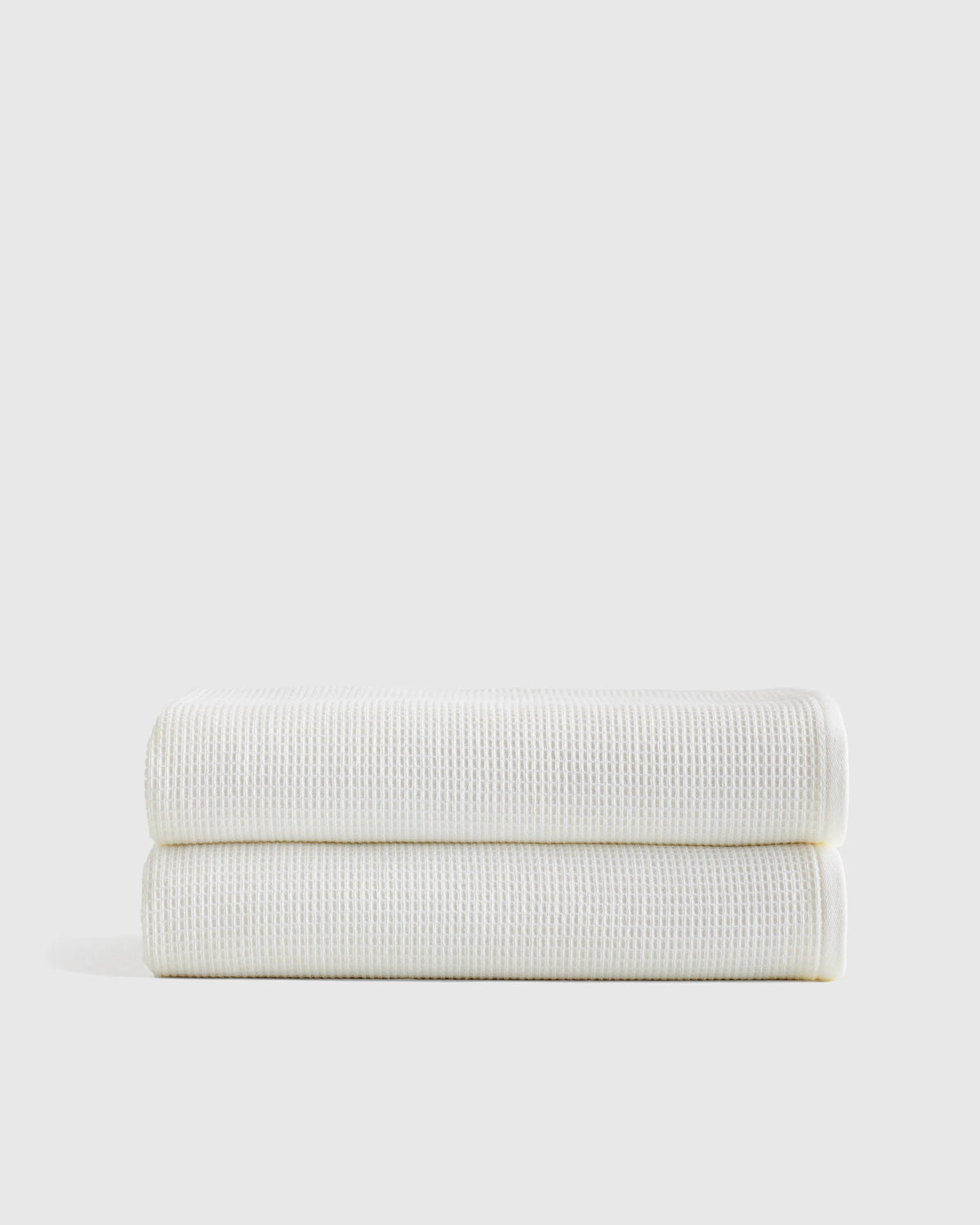 Turkish Waffle Terry Bath Sheet (Set of 2) - One Size / Ivory Main image