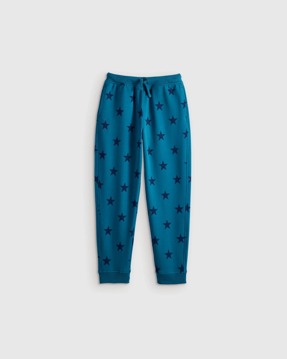 Organic Cotton French Terry Joggers - 6 / Blue Stars Main image