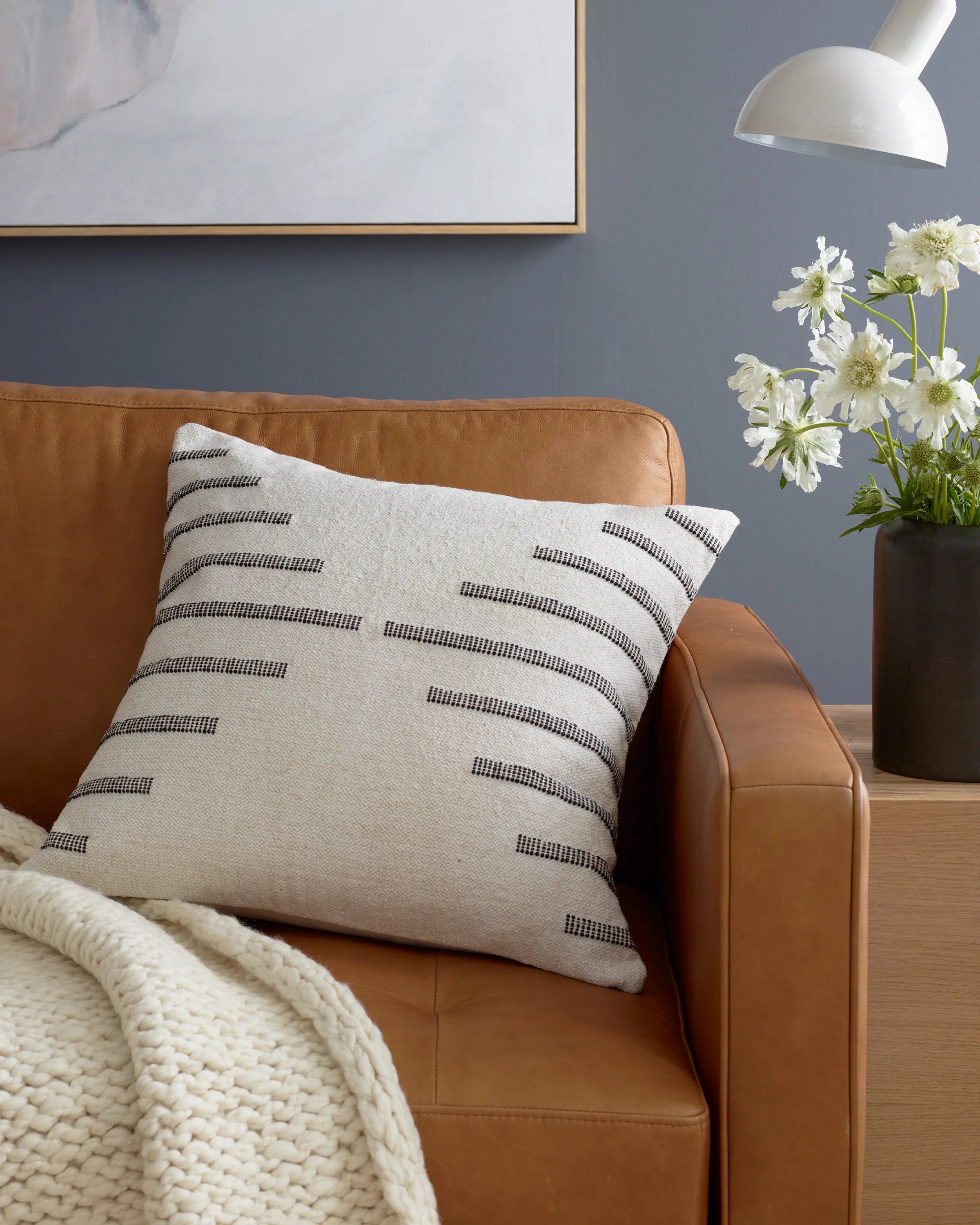 Bold Stripe Pillow Cover (Set of 2) - 20x20 / Black Secondary image