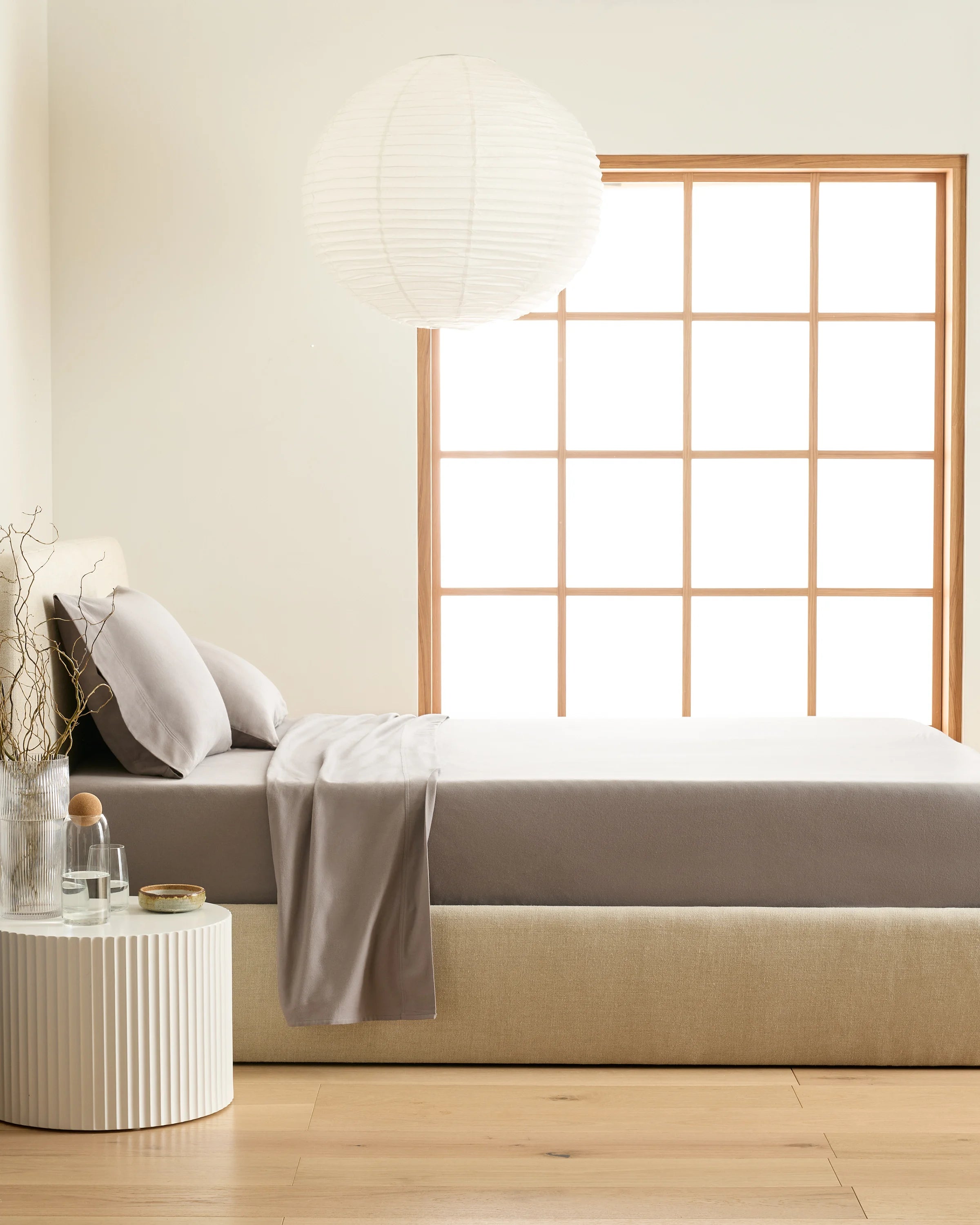 Luxury Organic Flannel Pillowcase Set - Standard / Grey Secondary image