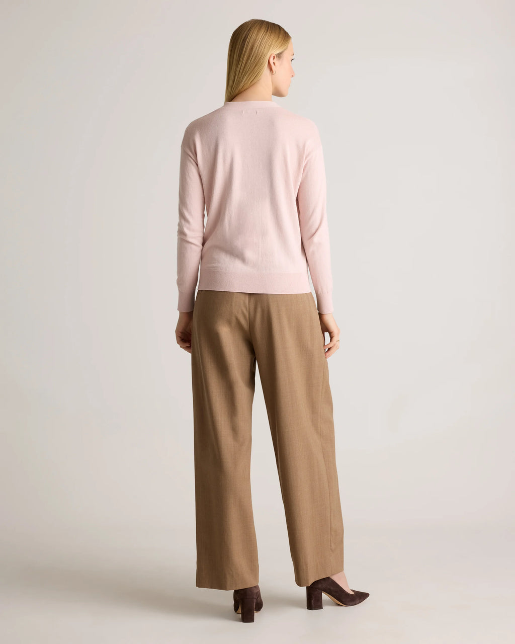 Lightweight Cotton Cashmere Cardigan - XS / Heather Oatmeal