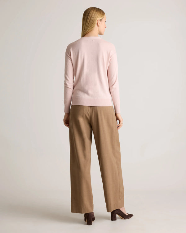 Lightweight Cotton Cashmere Cardigan - XS / Heather Oatmeal