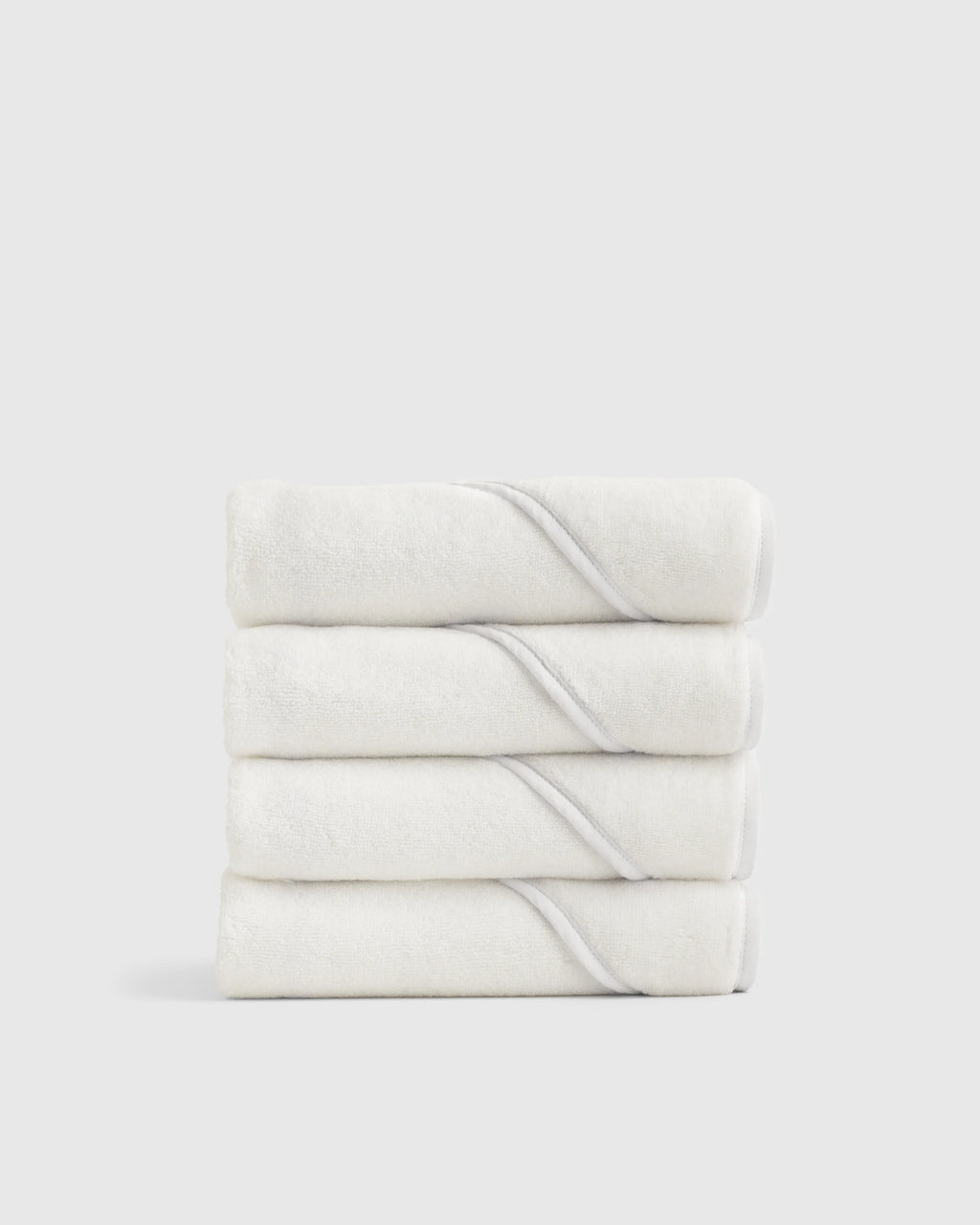 Organic Turkish Cotton Baby Hooded Towel Set 4-Pack - One Size / Light Blue