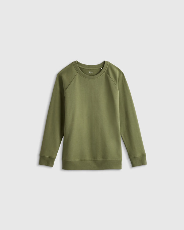 Organic Cotton French Terry Crew Neck Sweatshirt - 2T / Heart Graphic