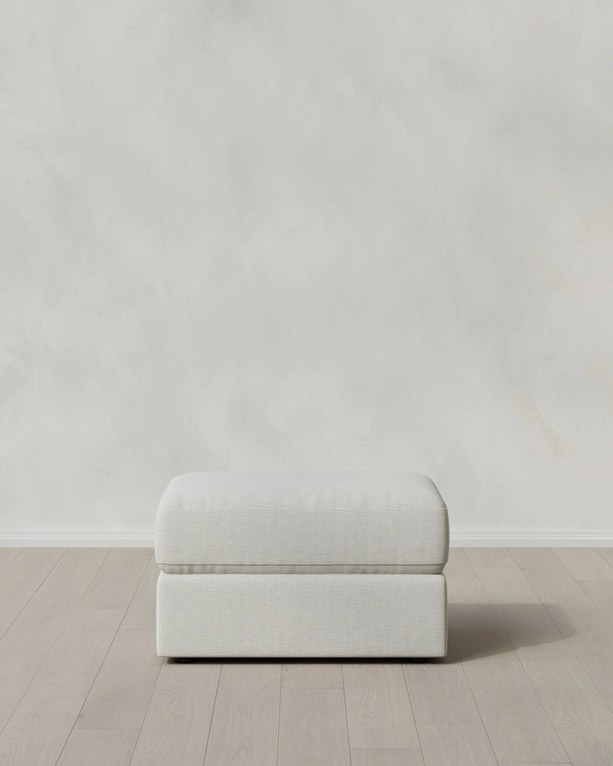 Ashford Deep Seat Ottoman in Performance Chenille Linen Blend - One Size / Sorrell Main image