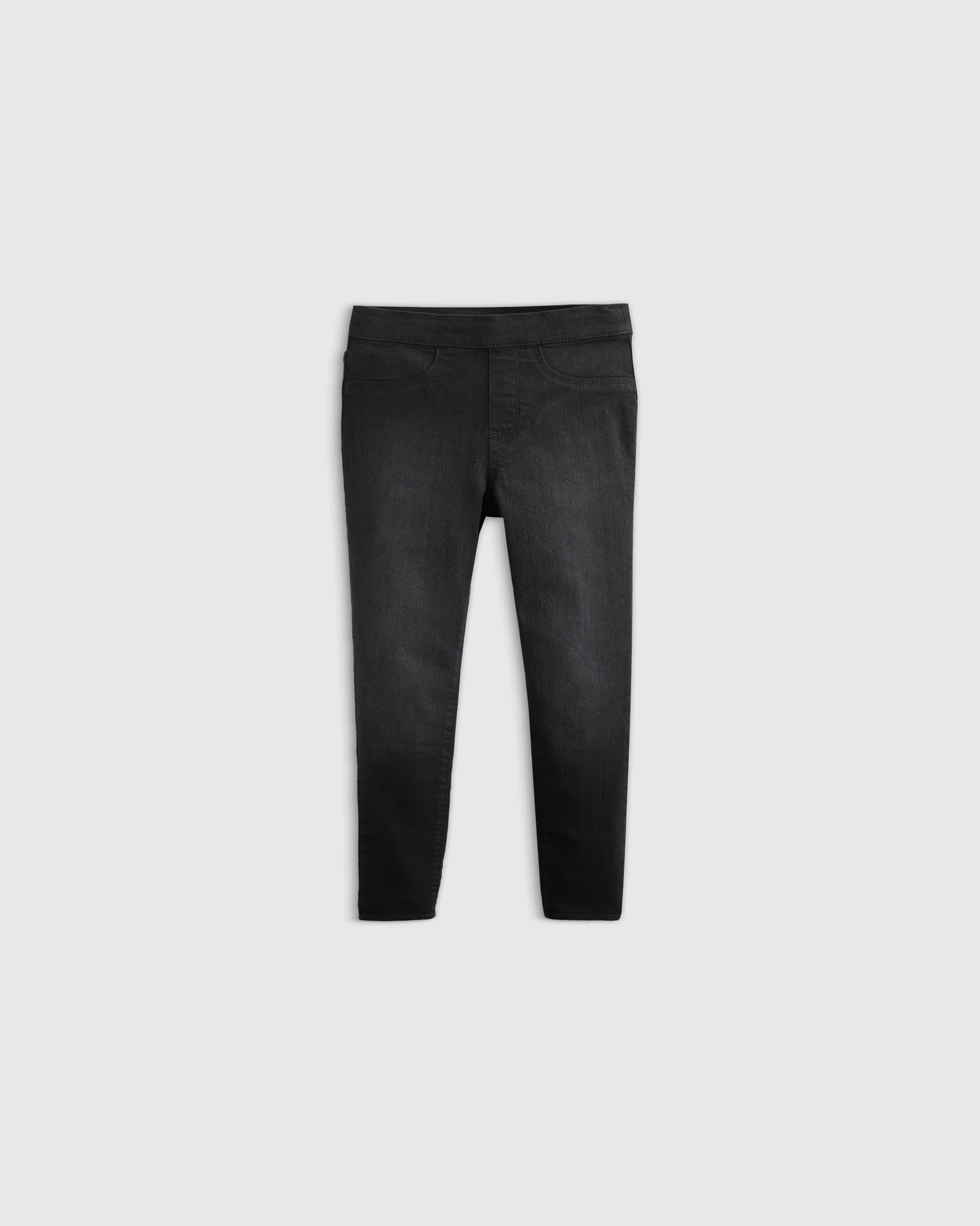 Girls EcoStretch Pull On Jeggings - 9-12M / Light Wash Secondary image