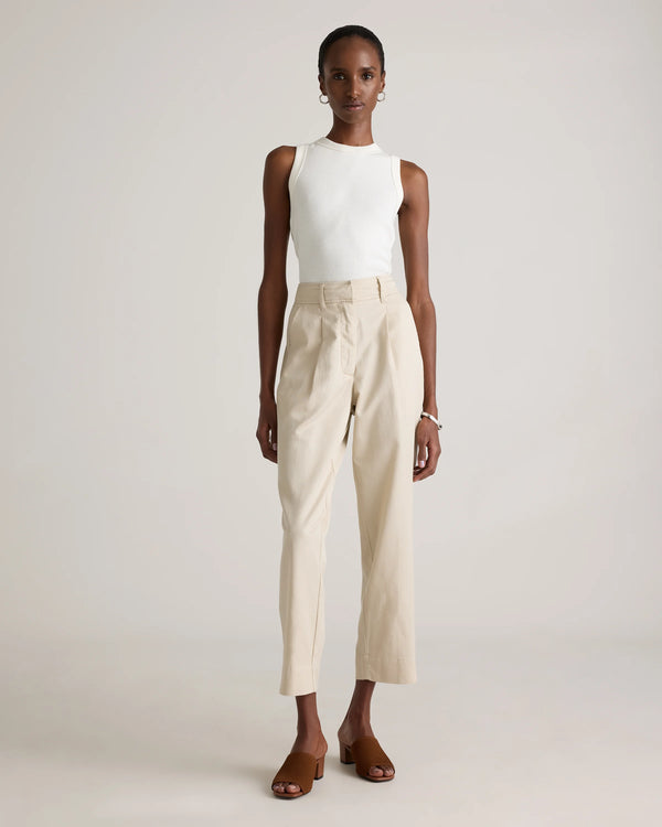 Drapey Twill Tapered Trouser - 0 / True Black