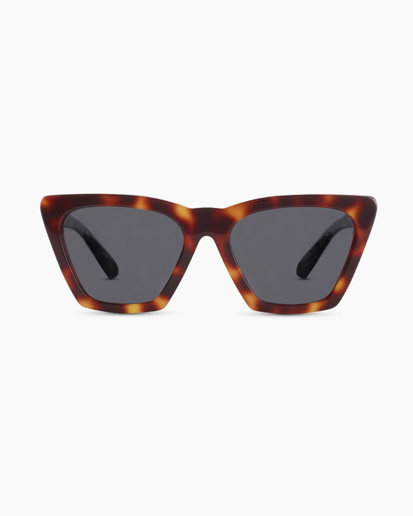 Andy Polarized Acetate Sunglasses - One Size / Black with Grey lens