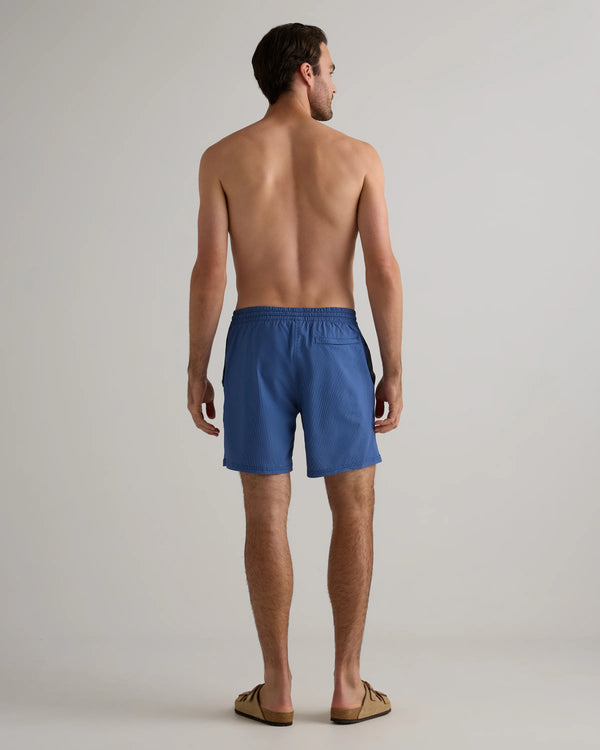 Italian Swim Trunks - 7" - XS / Navy Diamond Geo