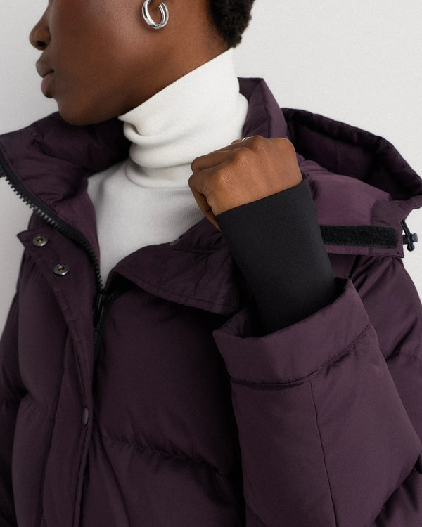 Responsible Down Long Puffer Jacket - XS / Black