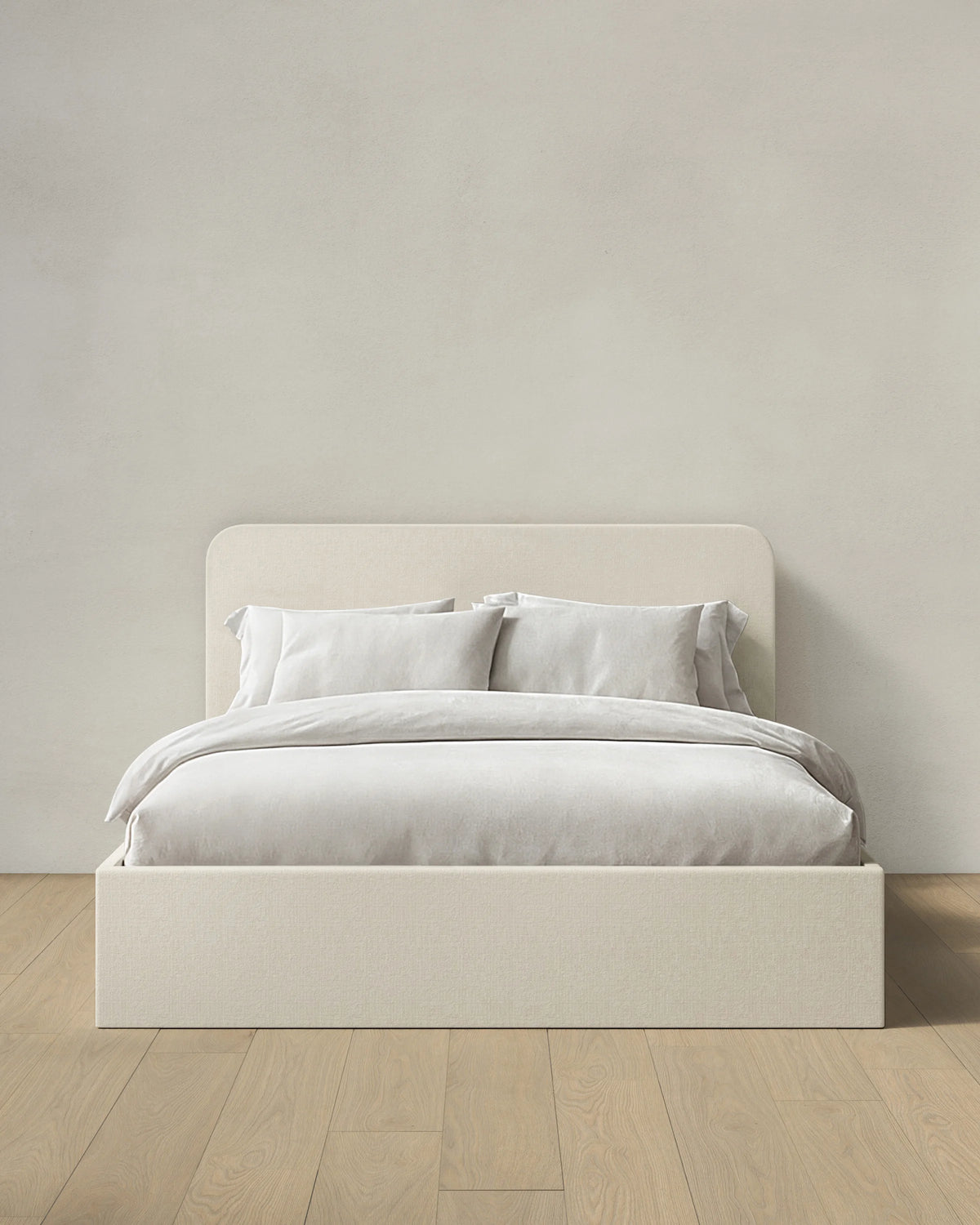 100% Linen Curved Bed - Full / Canvas