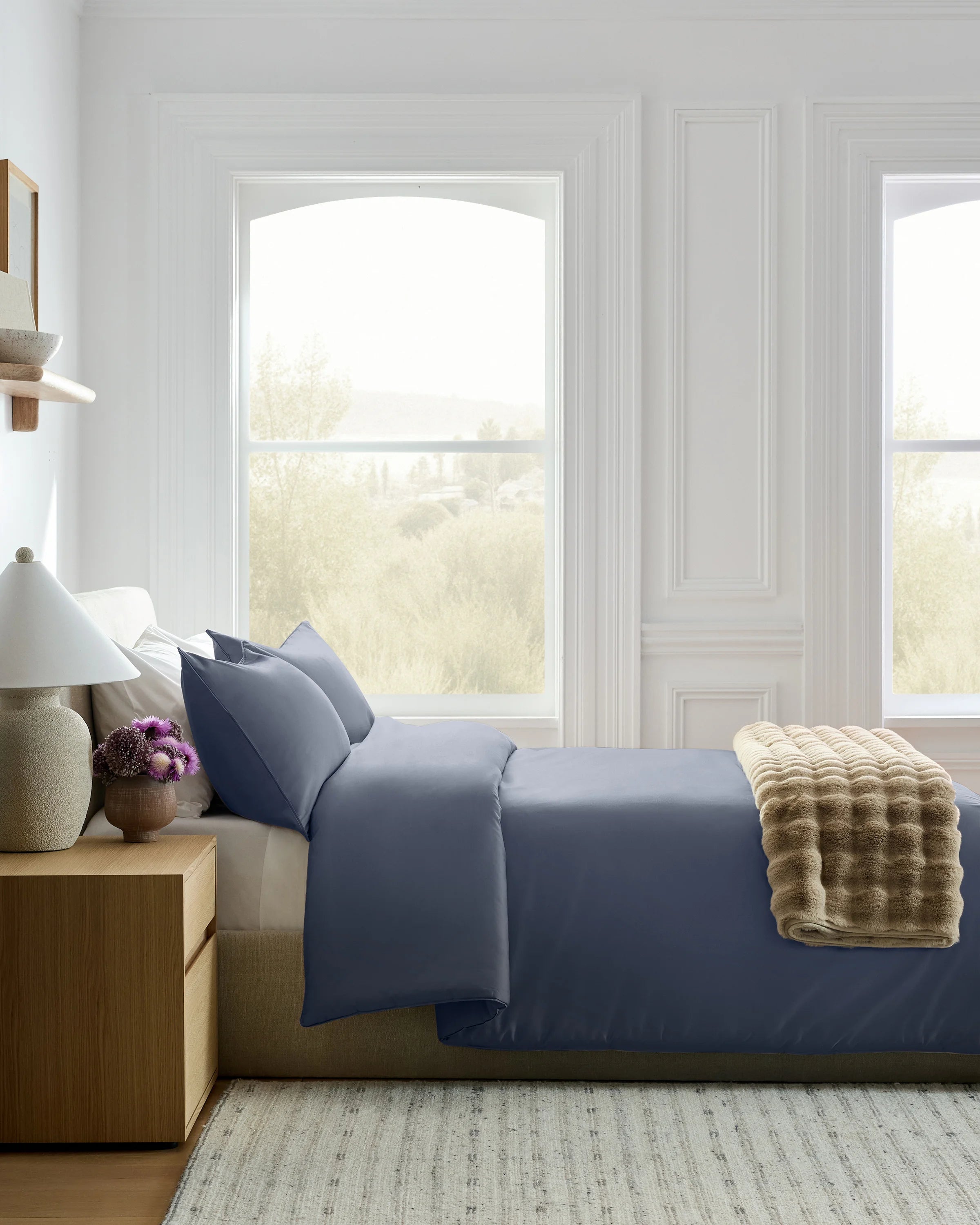 Organic Cotton Sateen Comforter - Twin / Mineral Secondary image