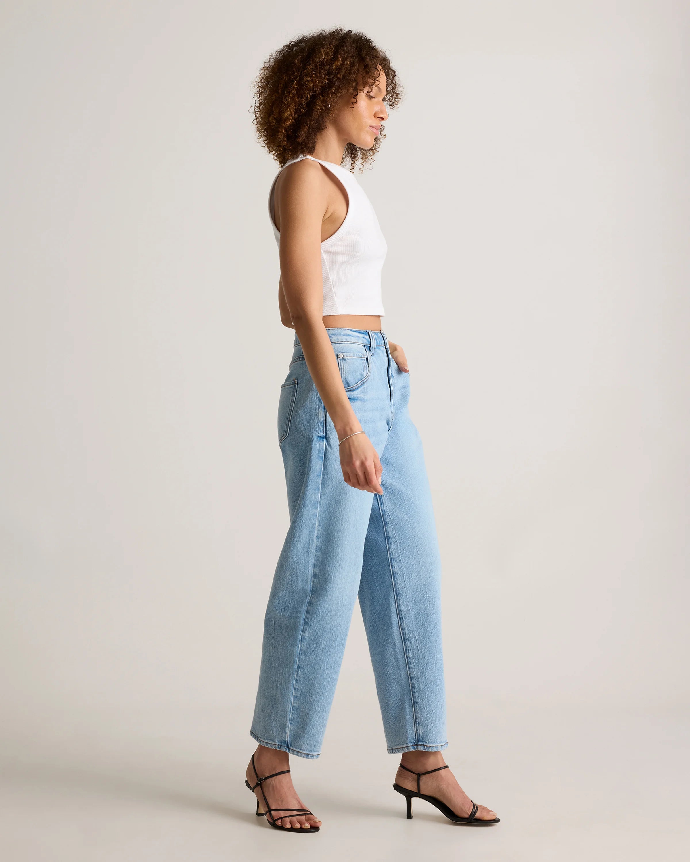 Bella Stretch Barrel Jeans - 24 / Cool Blue Secondary image