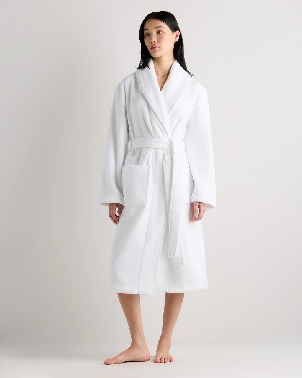 Turkish Cotton Terry Robe - XS / White