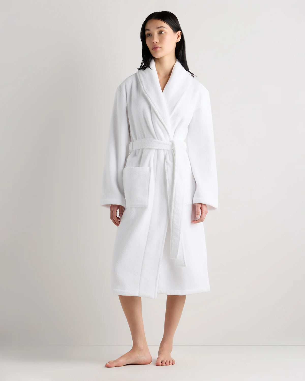 Turkish Cotton Terry Robe - XS / White Main image