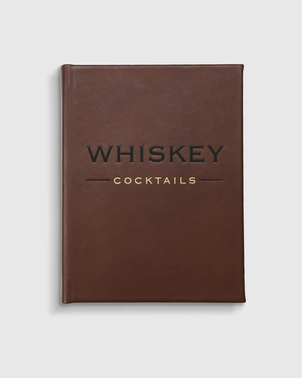 Whiskey Cocktails Leather Bound Book - One Size / No Color