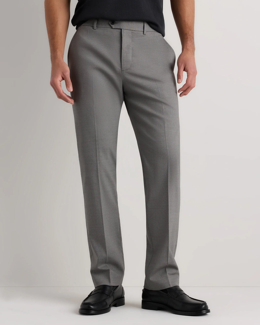 Stretch Wool Dress Pants - Straight - 30X30 / Black