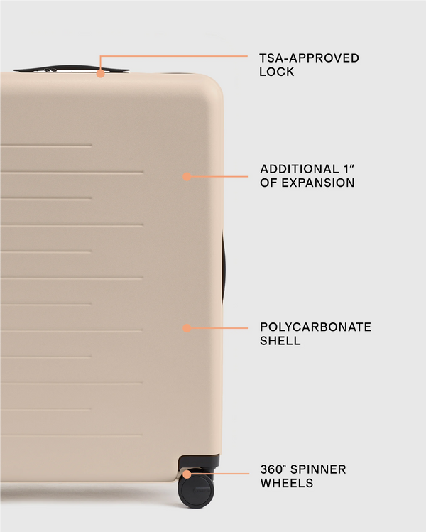 Expandable Medium Check-In Suitcase - One Size / Coastal Cobalt