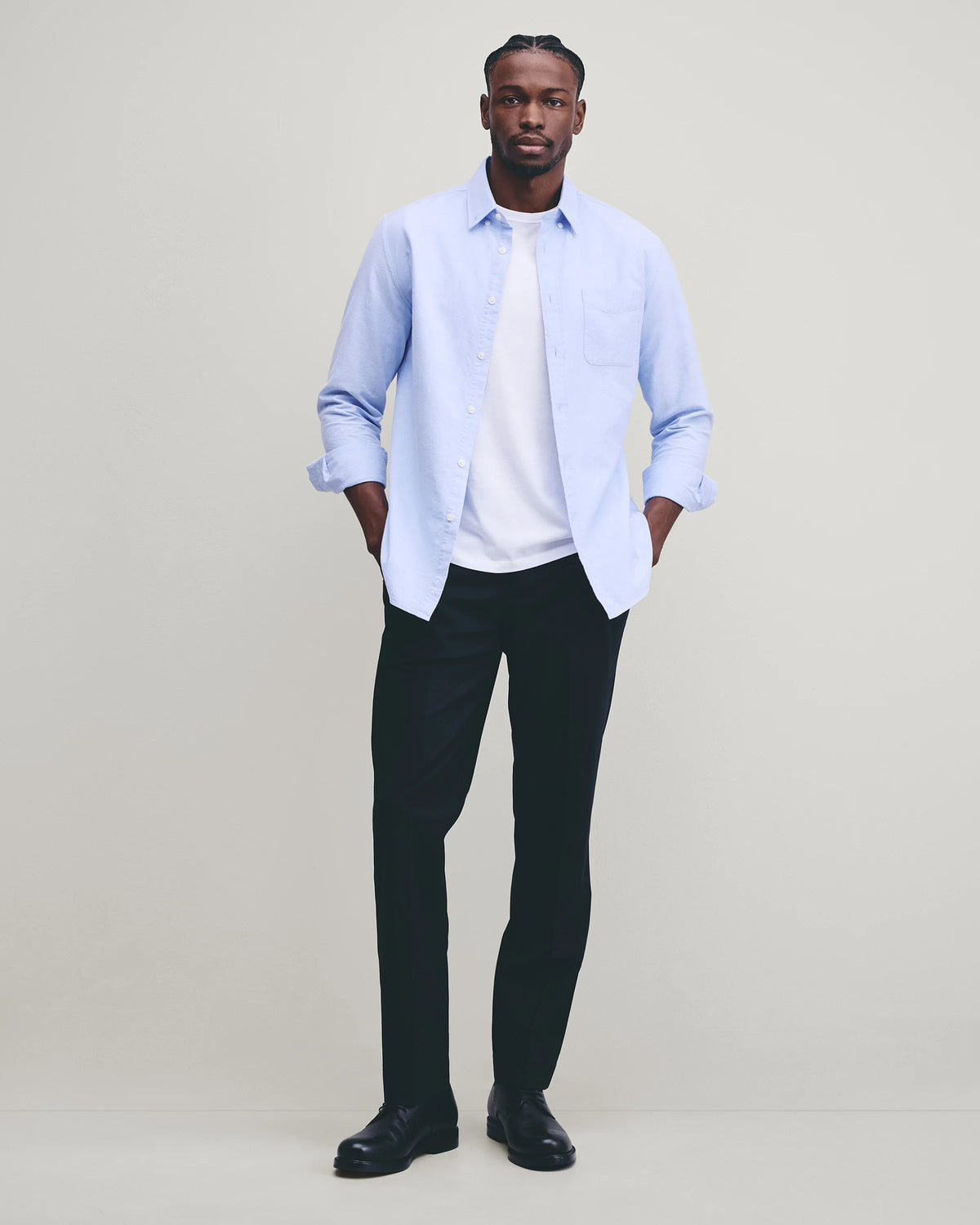 Stretch Wool Dress Pants - Straight - 30X30 / Black Main image