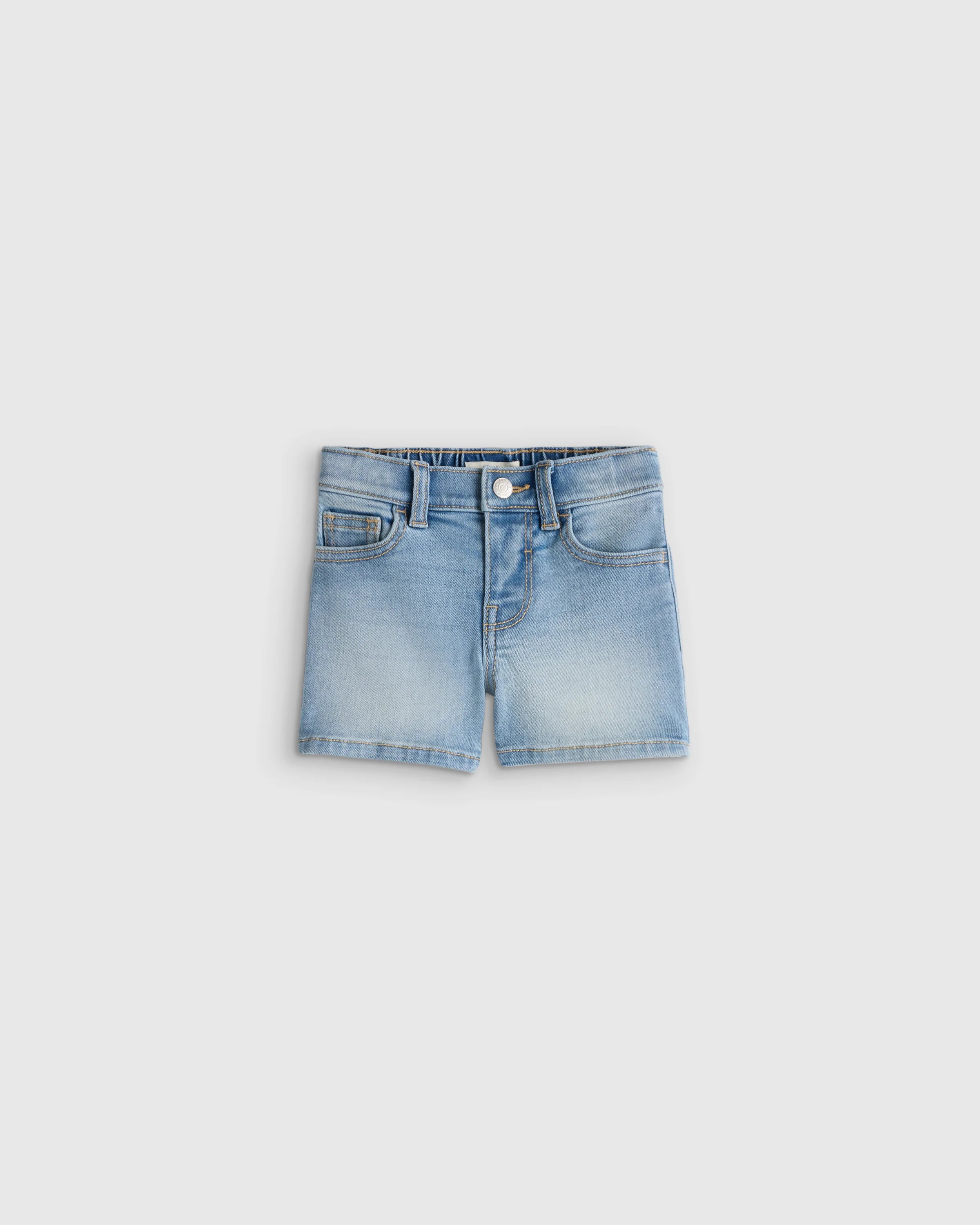 Girls Stretch Denim Short - 2T / Medium Wash Secondary image