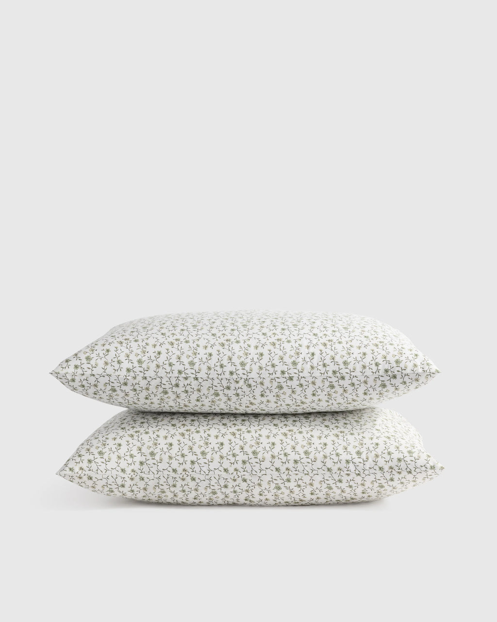 Organic Crisp Percale Floral Sham Set - Standard / Toffee Florette