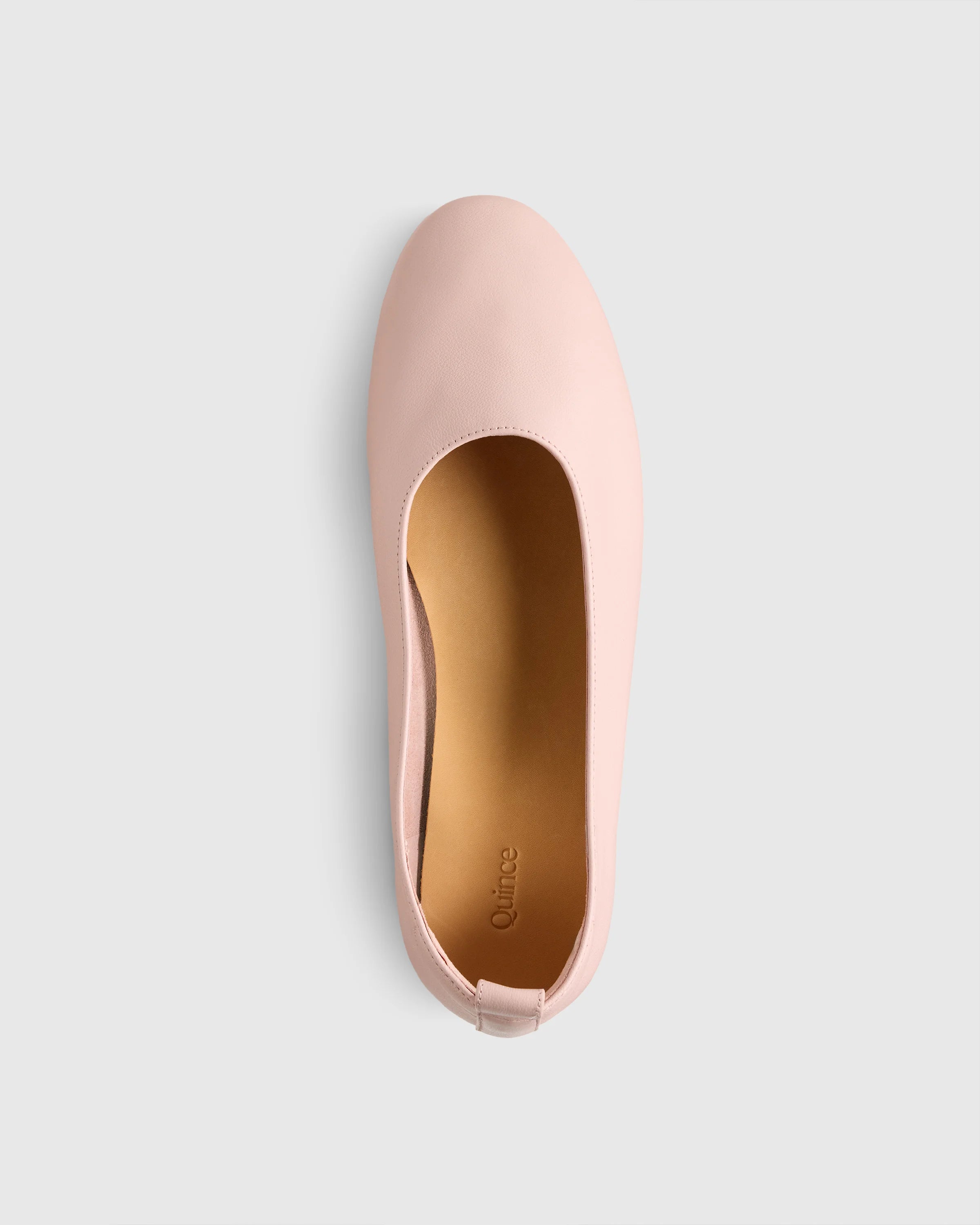 Italian Leather Glove Ballet Flat - 5 / Shell Pink Secondary image