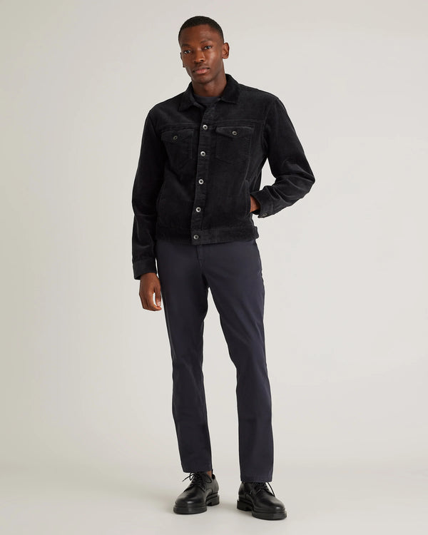 Organic Stretch Corduroy Trucker Jacket - S / Seaweed