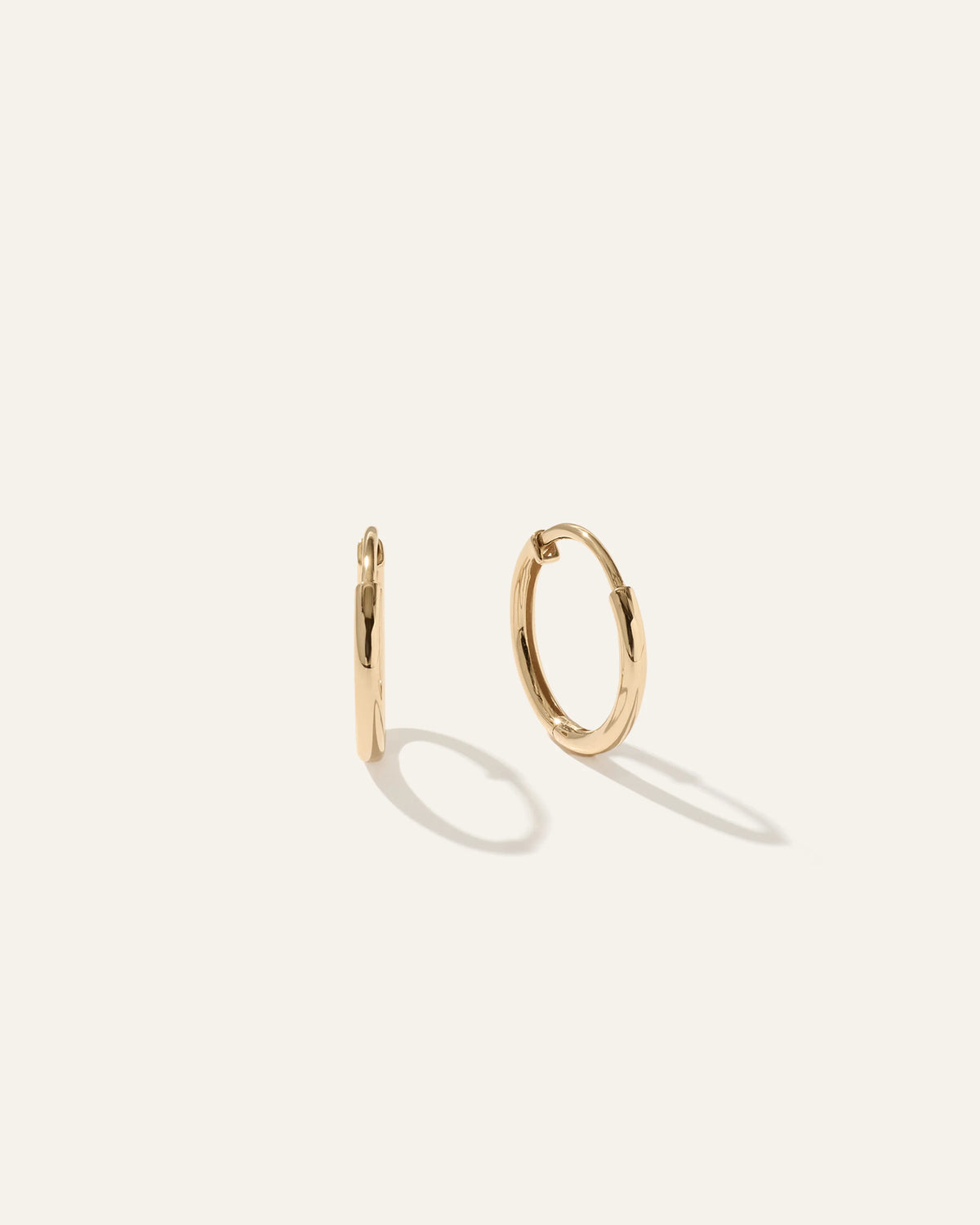14K Gold Classic Hoops - 12mm / Yellow Gold Main image