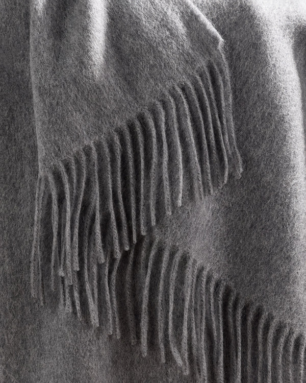 Mongolian Cashmere Throw - 50x60 / Heather Grey