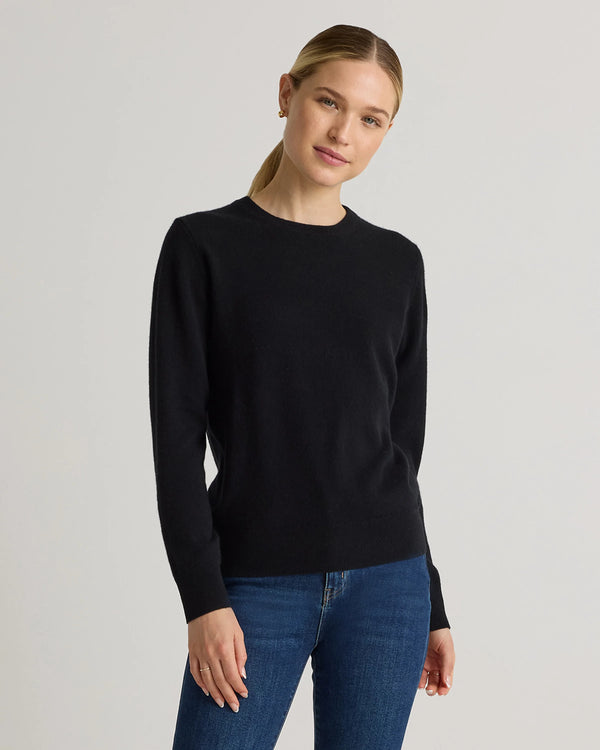 Mongolian Cashmere Crewneck Sweater - XS / Ivory