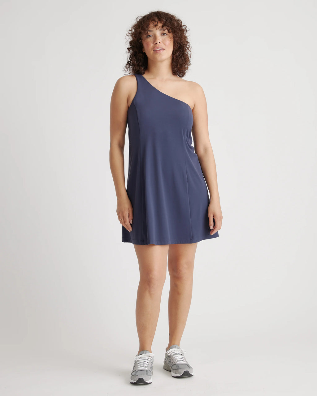 Ultra-Form One-Shoulder Active Dress - XS / Plum