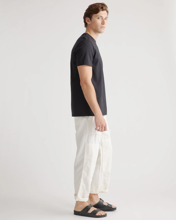 Cotton Modal Crew Neck Tee - S / Bold Black
