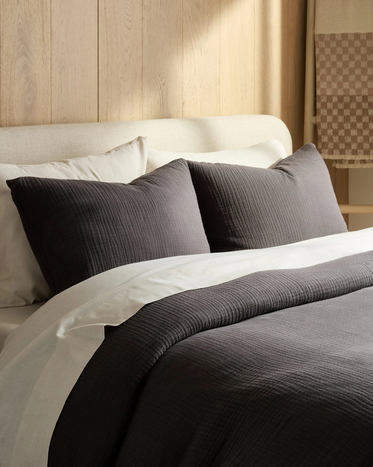 Organic Cotton Gauze Duvet Cover Set - Twin / Dried Sage