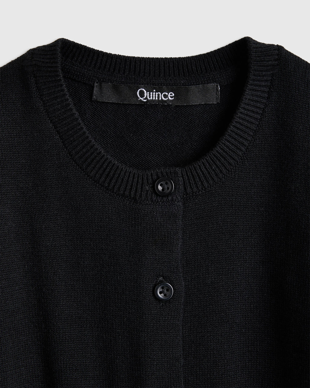 100% Organic Cotton Crewneck Cardigan - 0-3M / Ivory