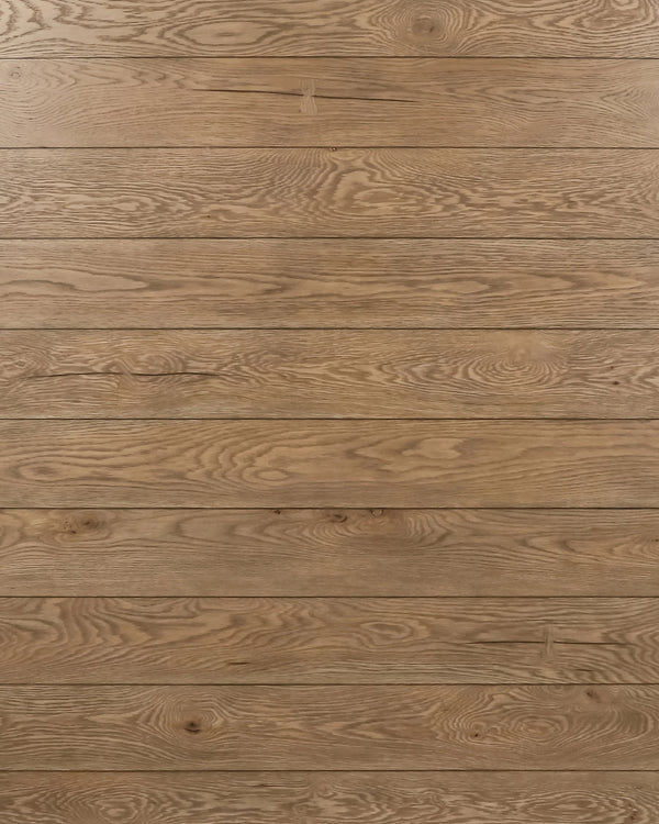Reclaimed Oak Parsons Square Dining Table - One Size / Cafe Brown