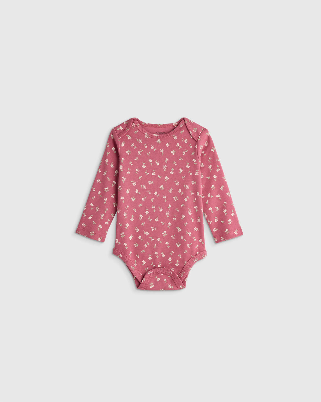 100% Organic Cotton Long Sleeve Bodysuit - 0-3M / Safari