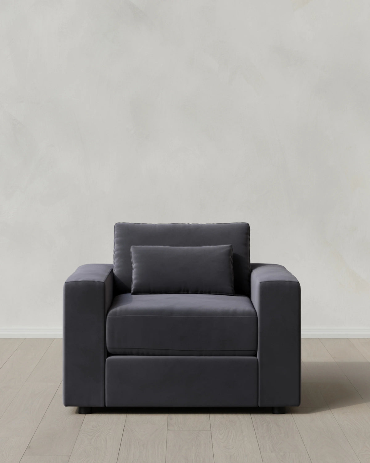 Ashford Deep Seat Chair and a Half in Performance Velvet - 46" / Caramel