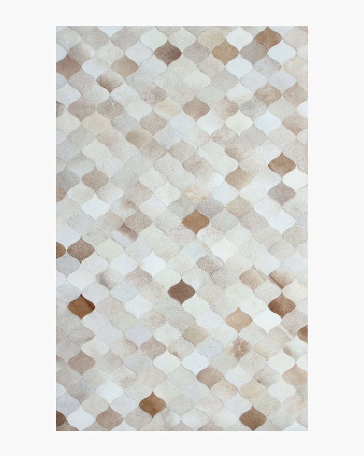 Trellis Hair on Hide Rug - 5' x 8' / Natural