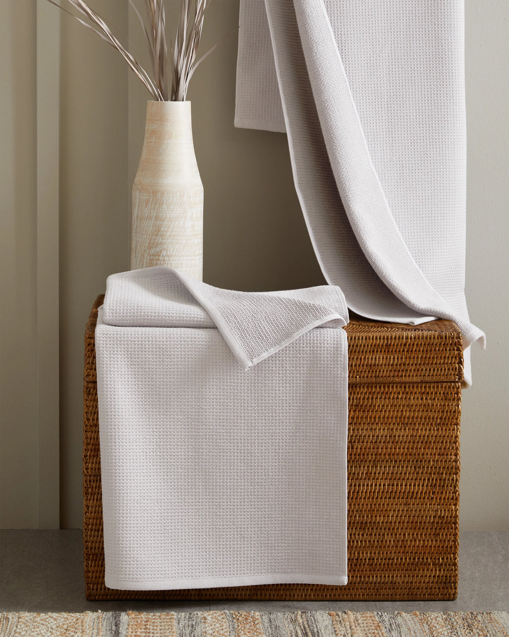 Turkish Waffle Terry Bath Sheet (Set of 2) - One Size / Ivory