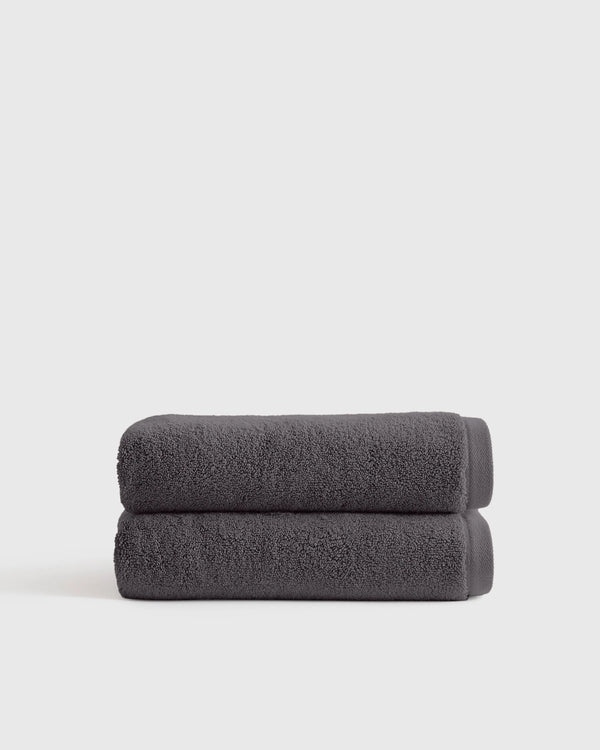 Plush Organic Turkish Cotton Hand Towel (Set of 2) - One Size / White