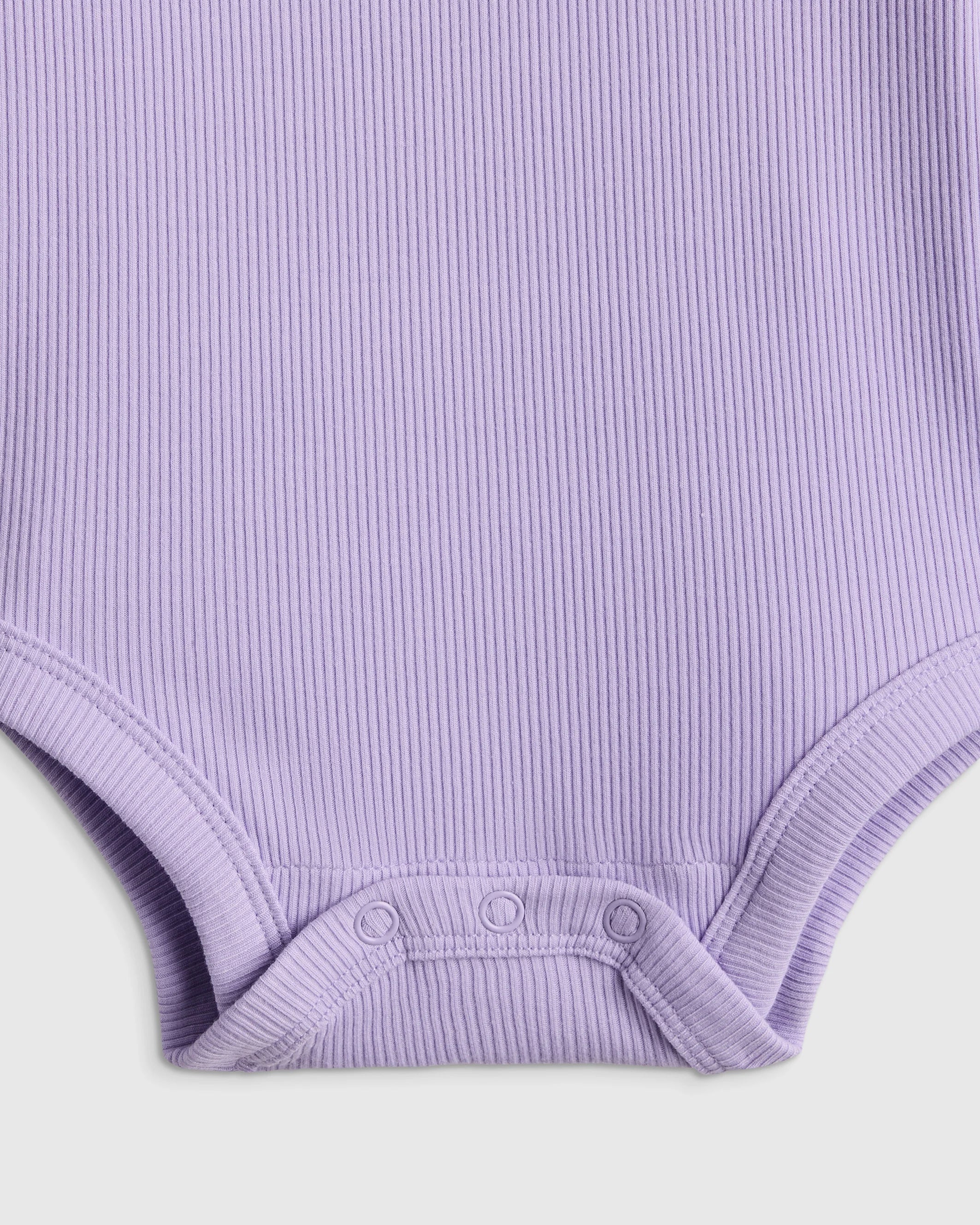 Softest Rib Long Sleeve Bodysuit - 0-3M / Violet Mist Secondary image