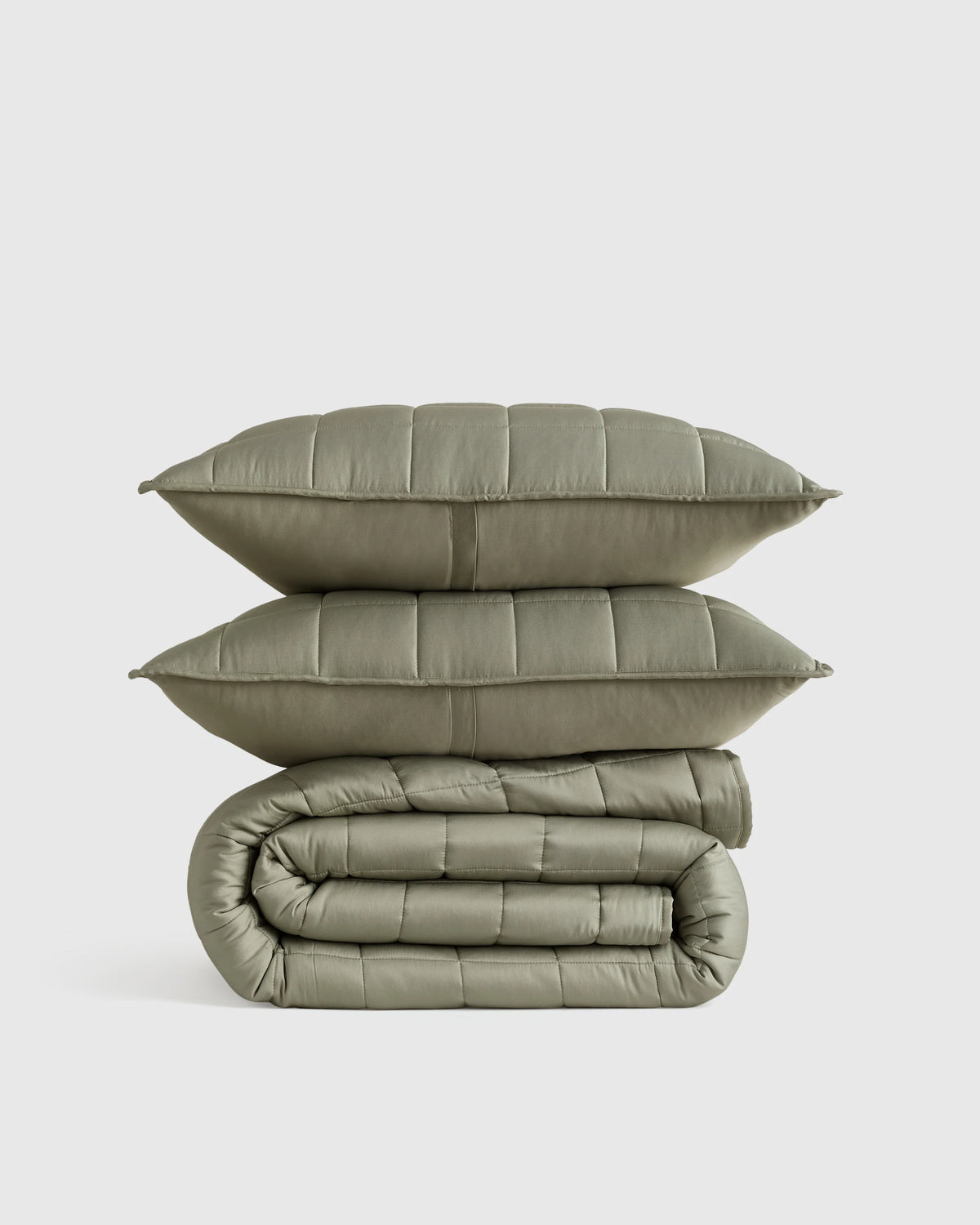 Bamboo Box Quilt Set - Twin / Sage Main image
