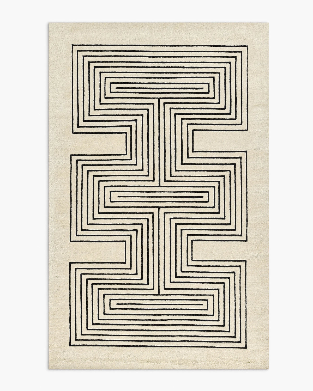 Langdon Hand-Tufted Wool Rug - 3'6" x 5'6" / Beige