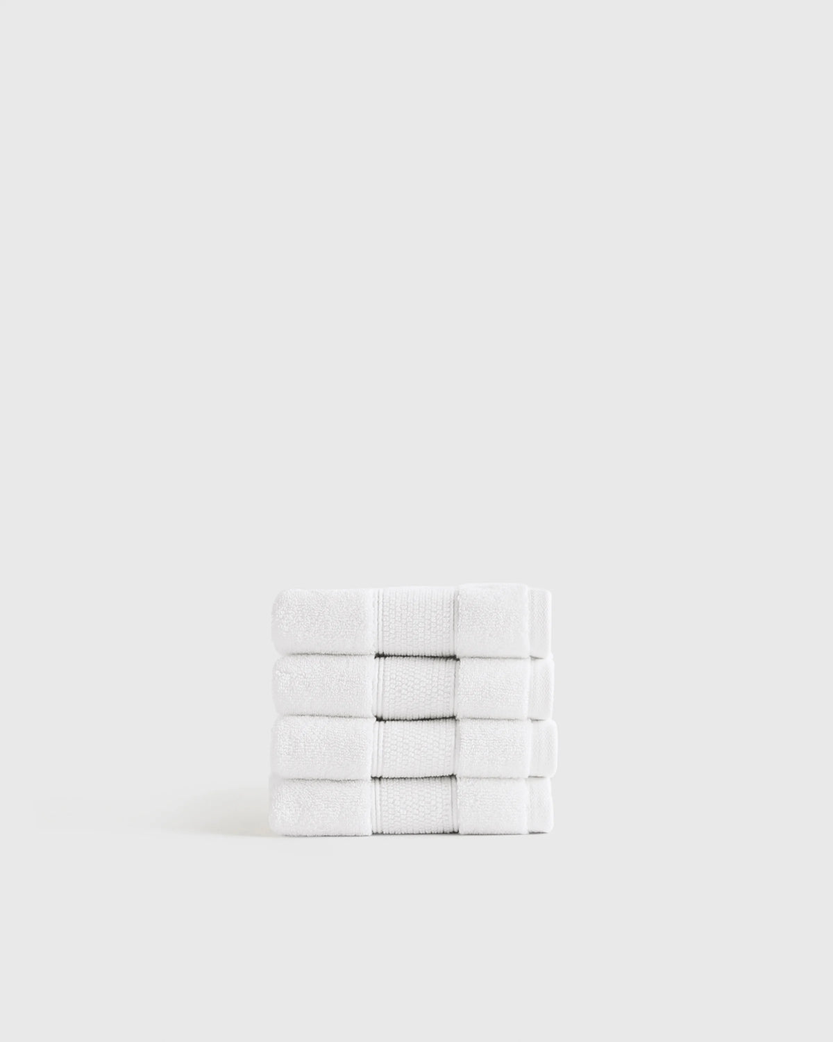 Classic Organic Turkish Cotton Washcloth (Set of 4) - One Size / White Main image