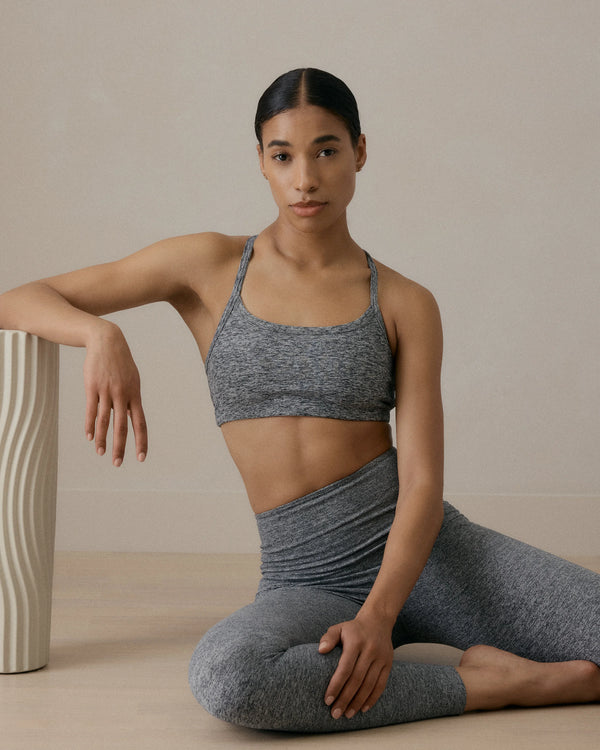 Ultra-Soft High-Rise Pocket Legging - XS / Heather Espresso