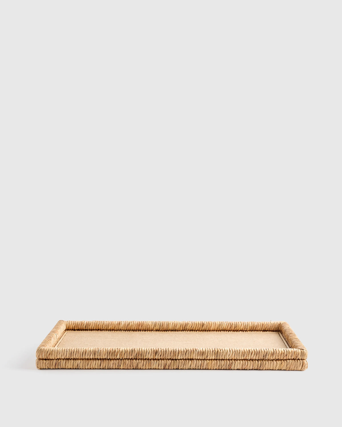 Handwoven Rectangular Decorative Tray - One Size / Natural Main image
