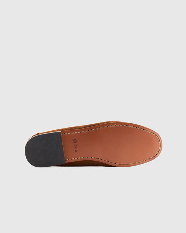 Essential Suede Penny Loafer - 7 / Whiskey