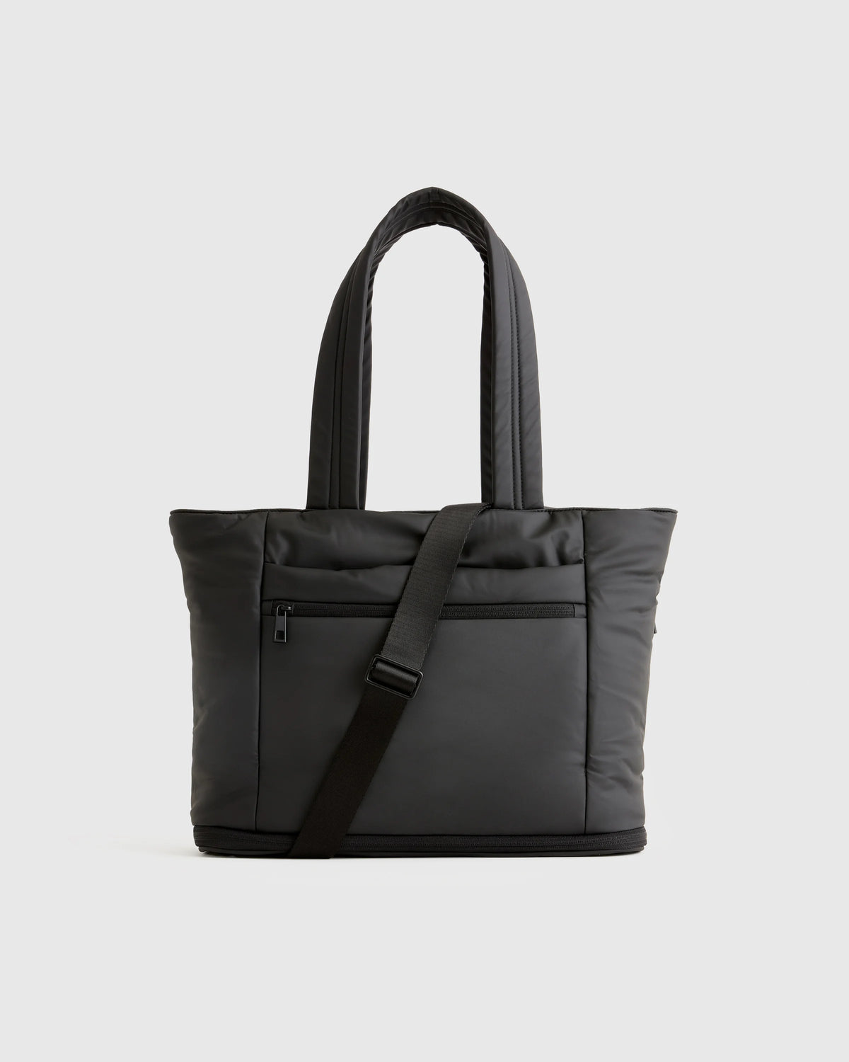 Water Repellent Puff Expandable Tote - One Size / Black Main image